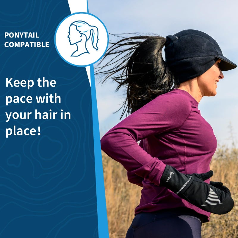 TrailHeads Women's Trailblazer Adventure Ponytail Cap, Black, One Size - Image 3